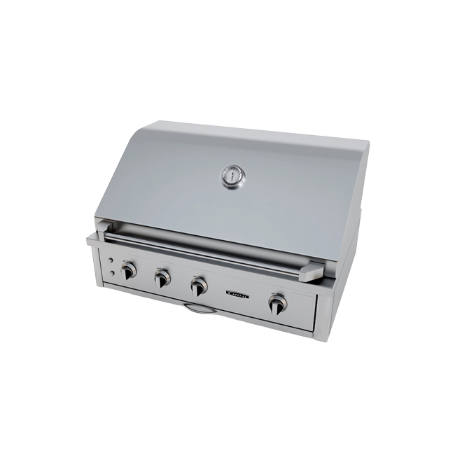 40'' Precision Built-In Open Grill BBQ with Solid Flat Plate - ACG40RBI.1N/L (Carton Damage)